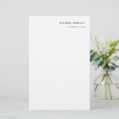 Advocaat Minimalistisch Klassiek Professioneel Briefpapier (Staand voorkant)