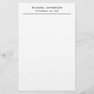 Advocaat Minimalistische Klassieke Pro Briefpapier