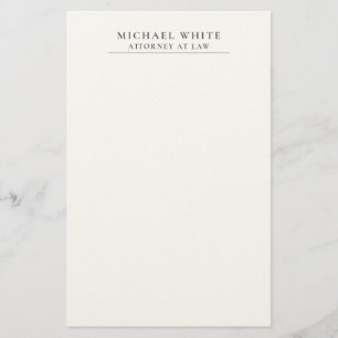 Advocaat Minimalistische Professional Briefpapier