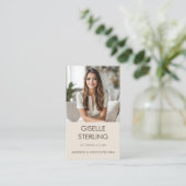 Advocaat Mocha Beige Profielfoto Visitekaartje (Staand voorkant)