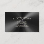 Advocaat Modern Black & Gold Metallic Visitekaartje (Achterkant)