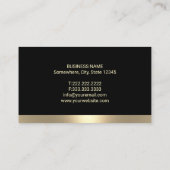 Advocaat Modern Gold Justice Scale Advocaat bij La Visitekaartje (Achterkant)