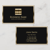 Advocaat Monogram Gold, advocaat bij wet Visitekaartje (Voorkant / Achterkant)