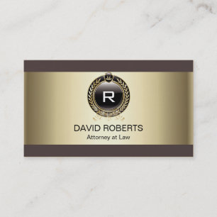 Advocaat Monogram Gold Professional Visitekaartje