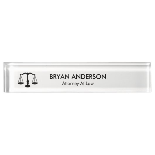 Advocaat Naambordje (Voorkant)