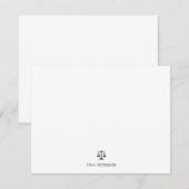 Advocaat Notitiekaartje (Voorkant / Achterkant)