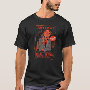 Advocaat Omhoog Dial 666 Diabolical Hotline Duivel T-shirt