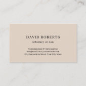 Advocaat op de rechtenschaal van justitie Dark Gra Visitekaartje (Achterkant)