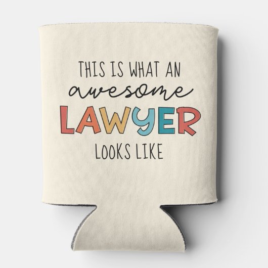 Advocaat | Openbaar aanklager | Geweldige advocaat Blikjeskoeler (Achterkant)