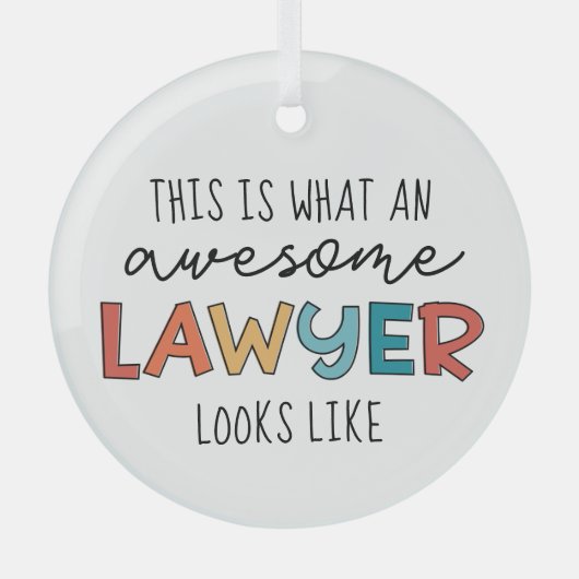 Advocaat | Openbaar aanklager | Geweldige advocaat Glas Ornament (Voorkant)