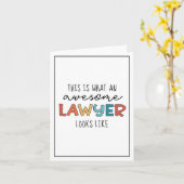 Advocaat | Openbaar aanklager | Geweldige advocaat Kaart (Gele Bloem)