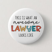 Advocaat | Openbaar aanklager | Geweldige advocaat Ronde Button 5,7 Cm (Voorkant)