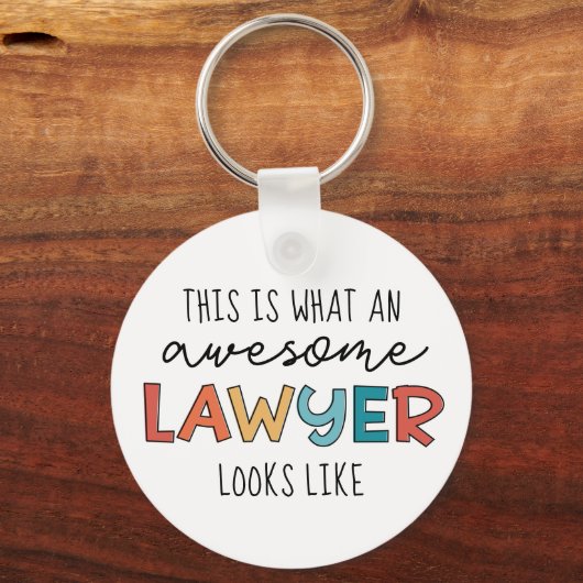 Advocaat | Openbaar aanklager | Geweldige advocaat Sleutelhanger (Voorkant)