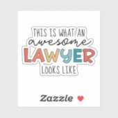 Advocaat | Openbaar aanklager | Geweldige advocaat Sticker (Vel)