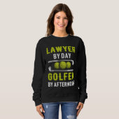 Advocaat Overdag Golfer 's Middags Golfende Advoca Trui (Voorkant volledig)