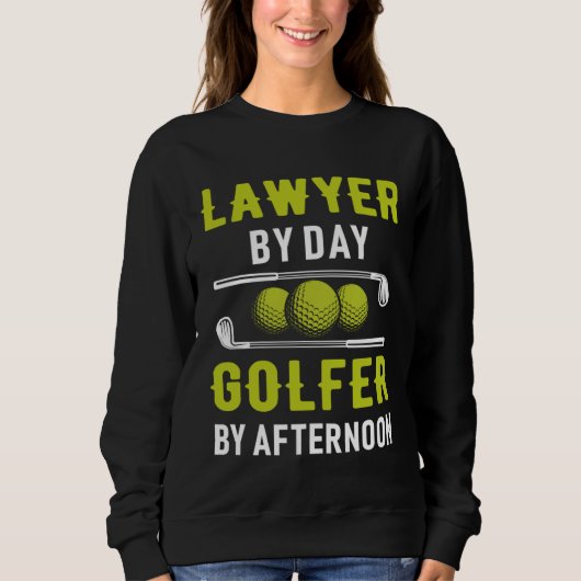 Advocaat Overdag Golfer 's Middags Golfende Advoca Trui (Voorkant)