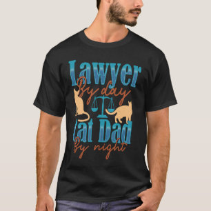 Advocaat Overdag Kattenvader 's Nachts  Advocaat T-shirt