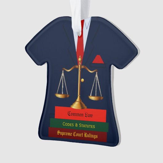 Advocaat Paralegal Ornament (voorkant)