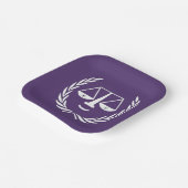 Advocaat Party Paper Borden Papieren Bordje (Gebogen)