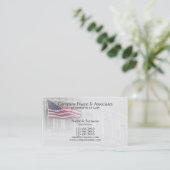 Advocaat Patriot patriotic American Visitekaartje (Staand voorkant)