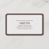 Advocaat Plain Round Corner Visitekaartje (Voorkant)