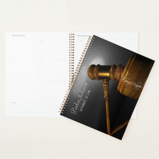 Advocaat Planner Law Gavel rechter (Display)
