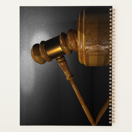 Advocaat Planner Law Gavel rechter (Achterkant)
