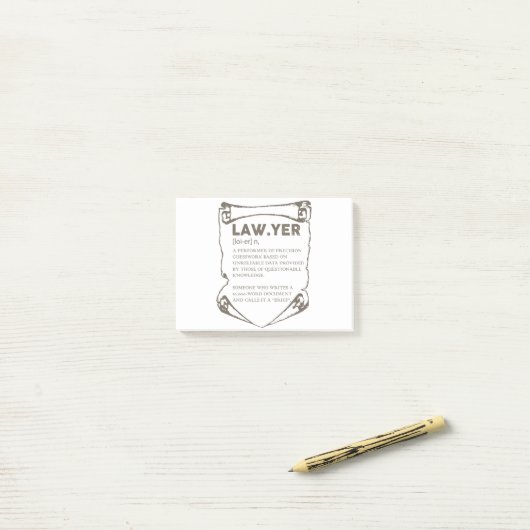 Advocaat Post-it® Notes (Op bureau)