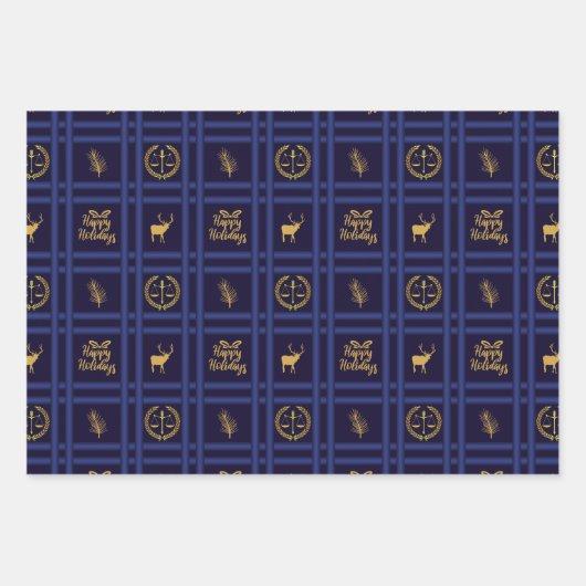 Advocaat Prettige feestdagen - Pascal Scales of Ju Inpakpapier Vel (Voorkant 3)