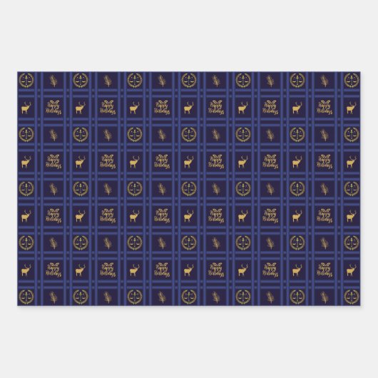 Advocaat Prettige feestdagen - Pascal Scales of Ju Inpakpapier Vel (Voorkant 2)