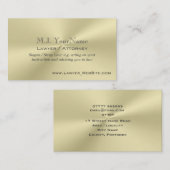 Advocaat/procureur luxe goudeffect visitekaartje (Voorkant / Achterkant)