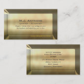 Advocaat/procureur luxe goudeffect visitekaartje (Voorkant / Achterkant)