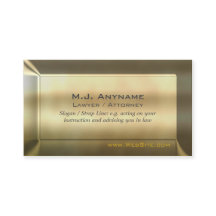 Advocaat/procureur luxe goudeffect