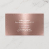 Advocaat Procureur Modern Roos Gold Juridisch Advi Visitekaartje (Achterkant)