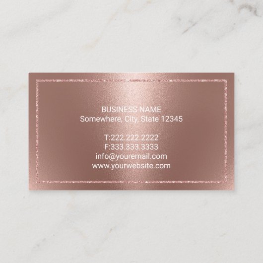 Advocaat Procureur Modern Roos Gold Juridisch Advi Visitekaartje (Achterkant)