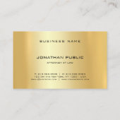 Advocaat Professioneel Goud Sjabloon Recht Visitekaartje (Achterkant)