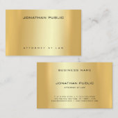 Advocaat Professioneel Goud Sjabloon Recht Visitekaartje (Voorkant / Achterkant)
