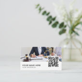 Advocaat QR-code Visitekaartje (Staand voorkant)