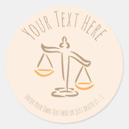 advocaat | raadsman | jurylid | Advocatenkantoor / Ronde Sticker