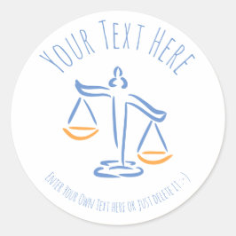 advocaat | raadsman | jurylid | Advocatenkantoor / Ronde Sticker