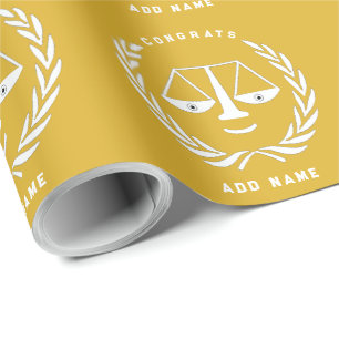 Advocaat Recht School Afstudeerder Gift Cadeaupapier