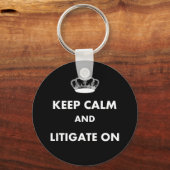 Advocaat/rechtenstudent schrijft: "Kalm houden..." Sleutelhanger (Voorkant)