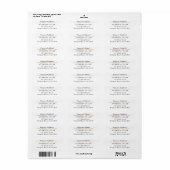 Advocaat Rechtskundige Klasse Wit Etiket (Full Sheet)