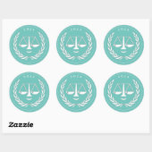Advocaat Rechtsschool Afstuderen 2026 Ronde Sticker (Vel)