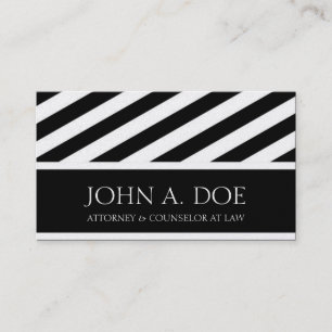 Advocaat: Ribbon Diagonal Platinum Paper Visitekaartje