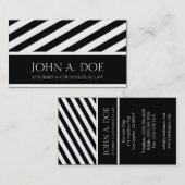 Advocaat: Ribbon Diagonal Platinum Paper Visitekaartje (Voorkant / Achterkant)