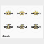 Advocaat Rock Star by Night Ronde Sticker (Vel)