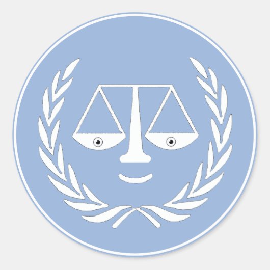 Advocaat Ronde Sticker (Voorkant)