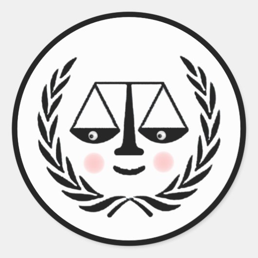 Advocaat Ronde Sticker (Voorkant)