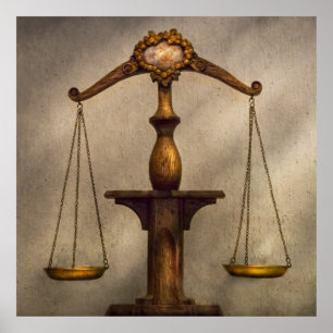 Advocaat - Schaal - Eerlijk en rechtvaardig Poster